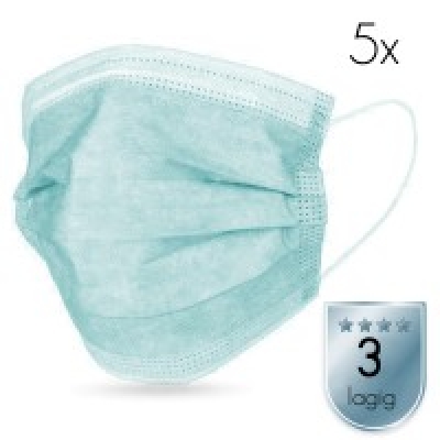 2 laags mondmasker (5st) 2 laags mondmasker (5st)